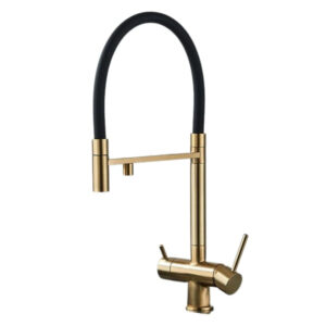 Robinet 3 voies avec prolongateur Or