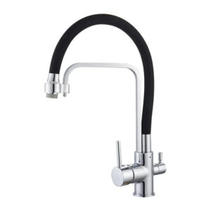 Robinet 3 voies cuisine Argent