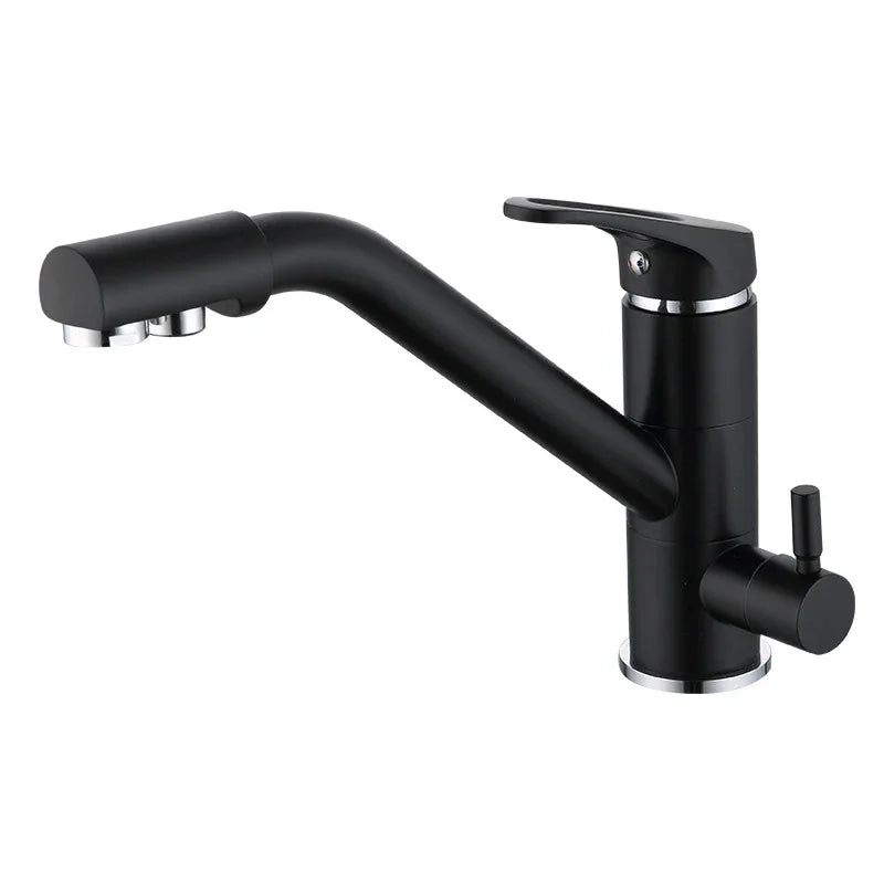 Robinet 3 voies pour osmoseur Noir