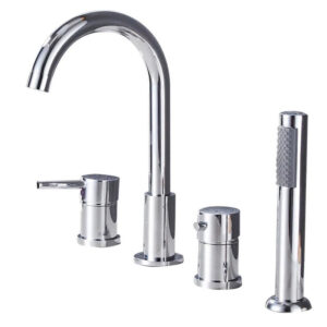 Robinet baignoire encastrable - MELIORA Argenté brossé