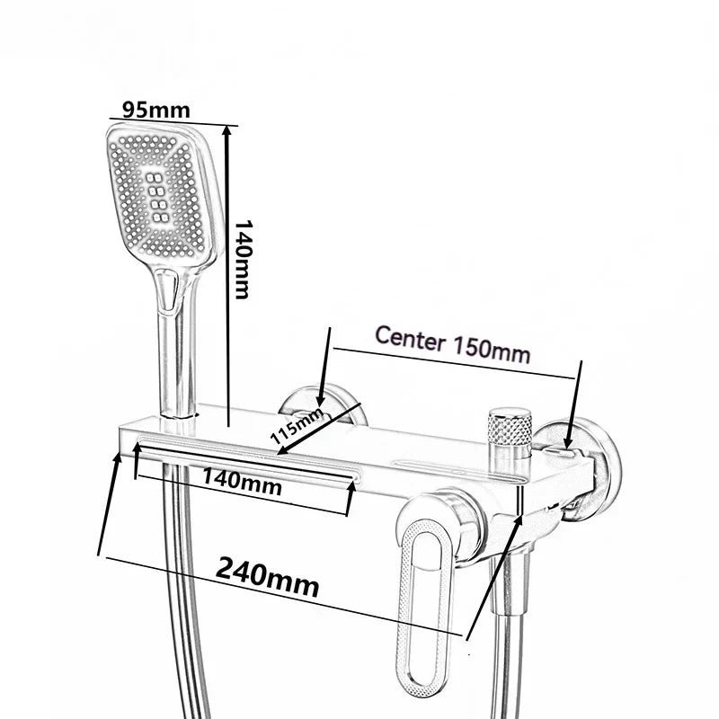 Robinet cascade mural pour baignoire
