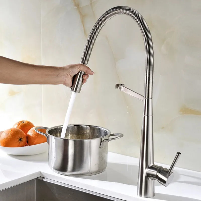 Robinet col de cygne inox
