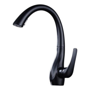 Robinet col de cygne lavabo Noir