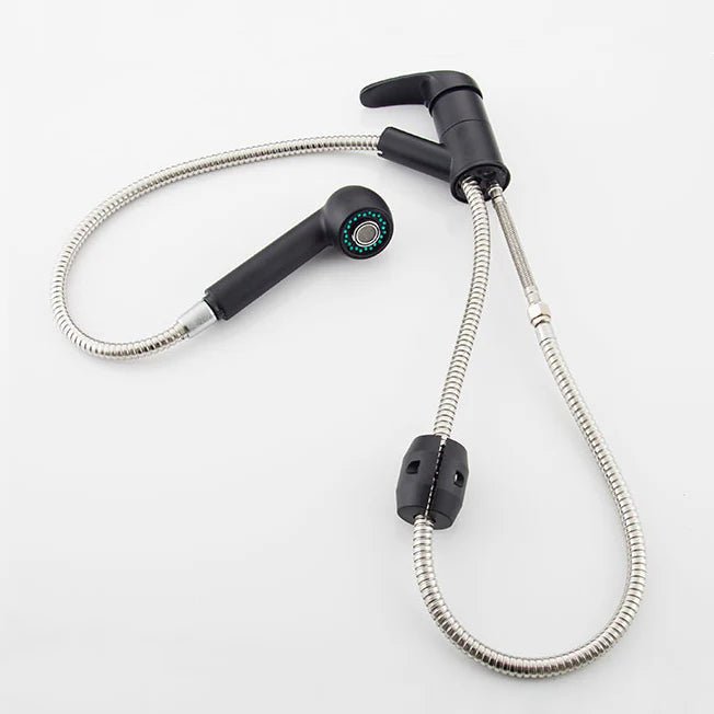 Robinet cuisine avec douchette extractible noir