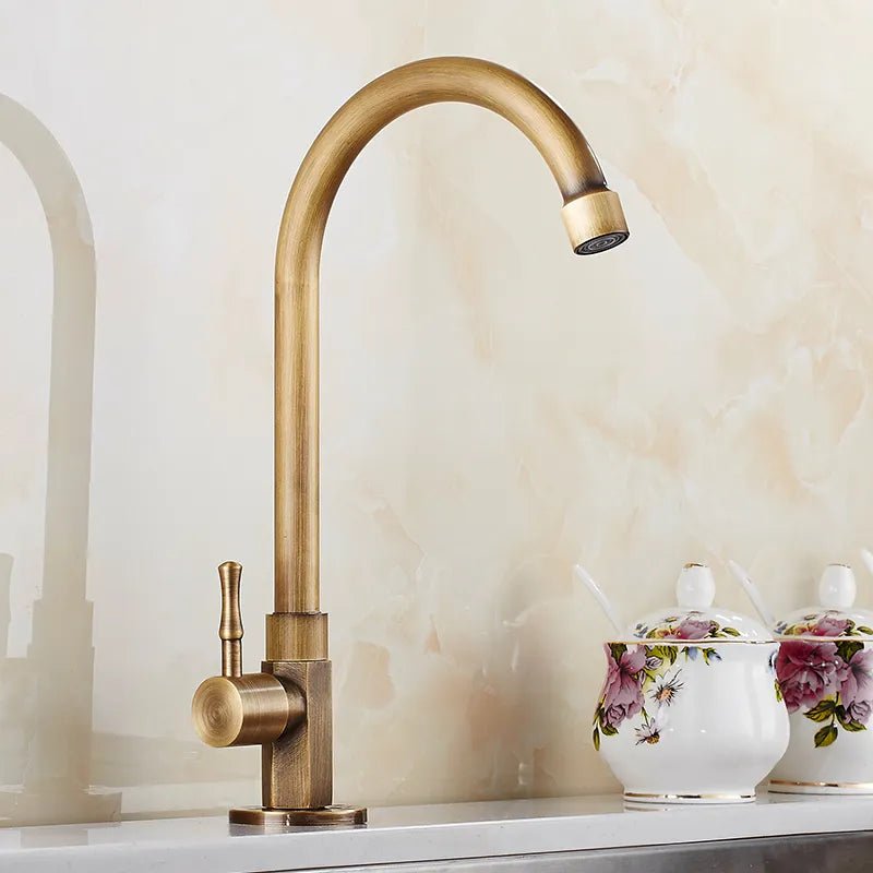 Robinet cuisine bronze