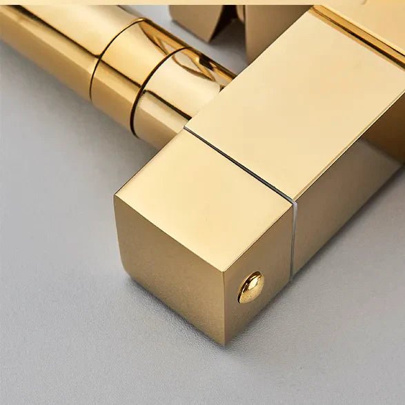 Robinet cuisine douchette doré