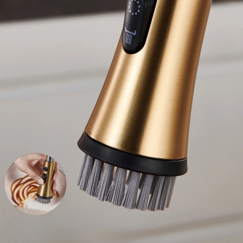 Robinet cuisine laiton brossé