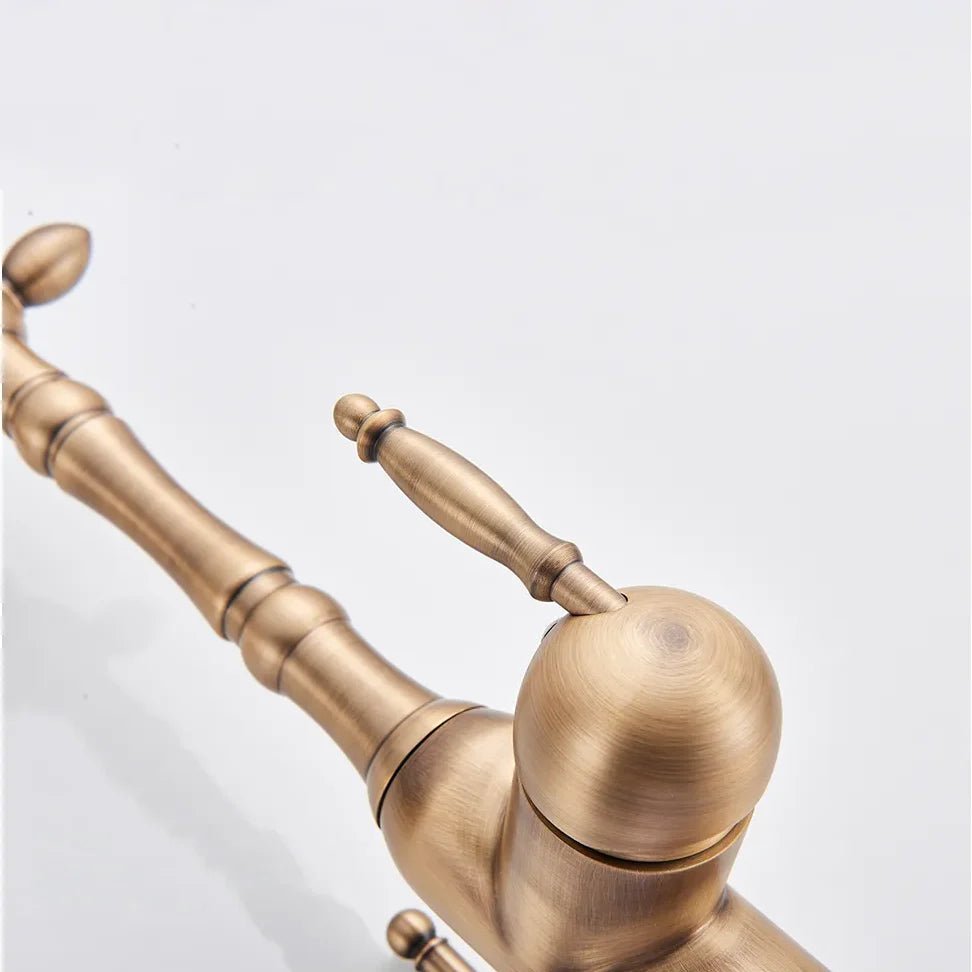 Robinet cuisine retro vieux bronze