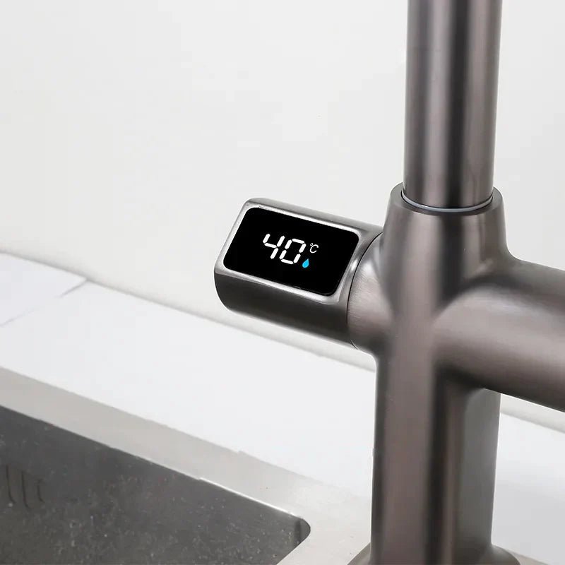 Robinet cuisine thermostatique avec douchette