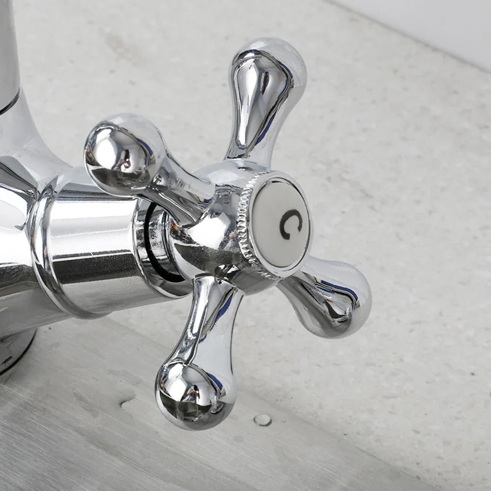 Robinet cuisine vintage chrome