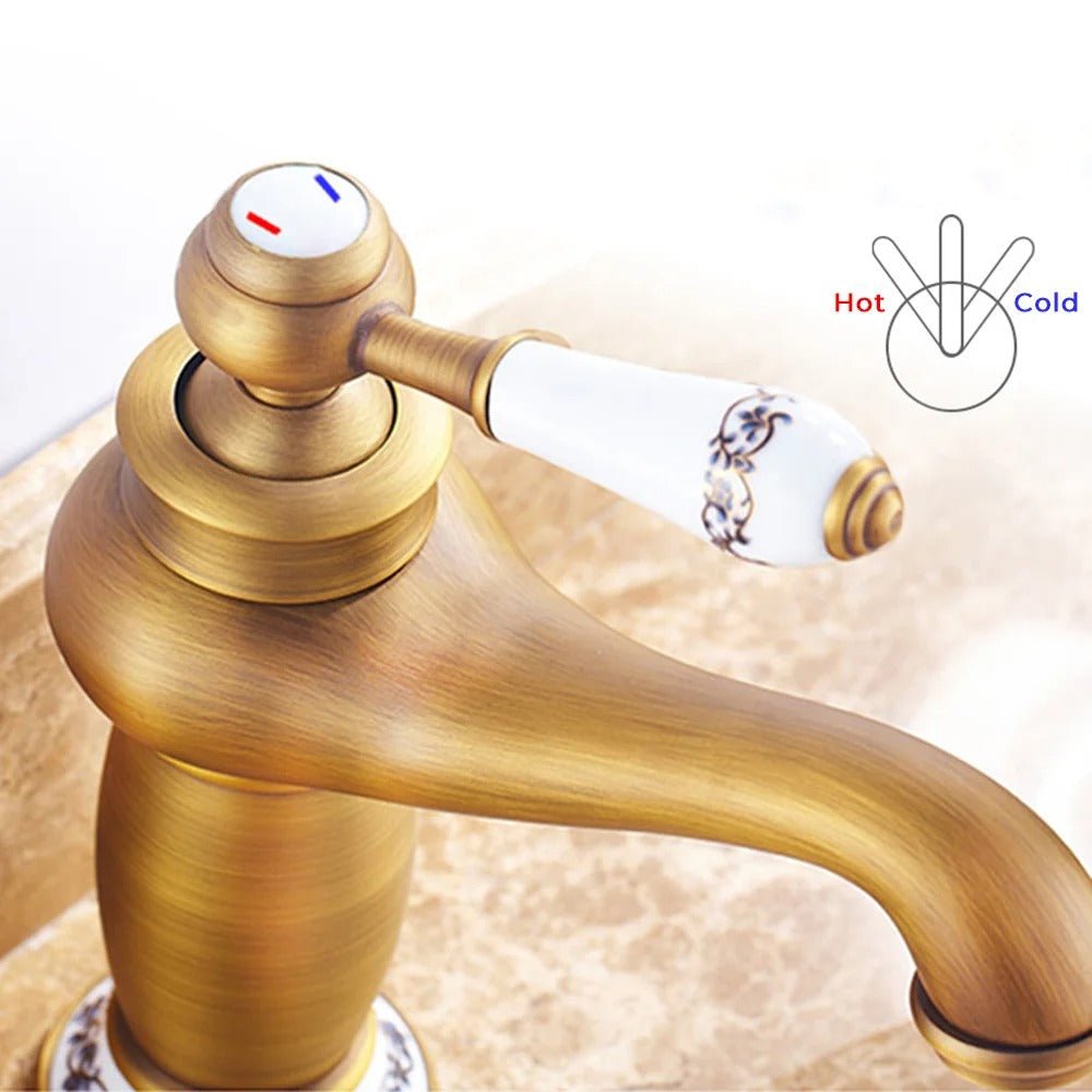 Robinet de Lavabo Poignée en Céramique