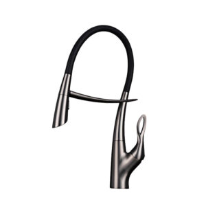Robinet design col de cygne pour vasque Gris