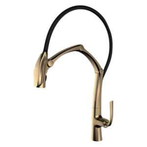 Robinet design cygne Or