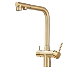 Robinet design de cuisine Or