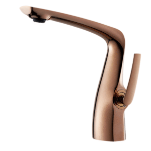 Robinet design lave main Or rose
