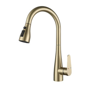 Robinet douchette pour lavabo Or