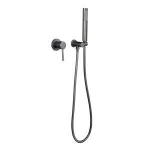 Robinet douchette salle de bain - AURÉLIA Argenté brossé