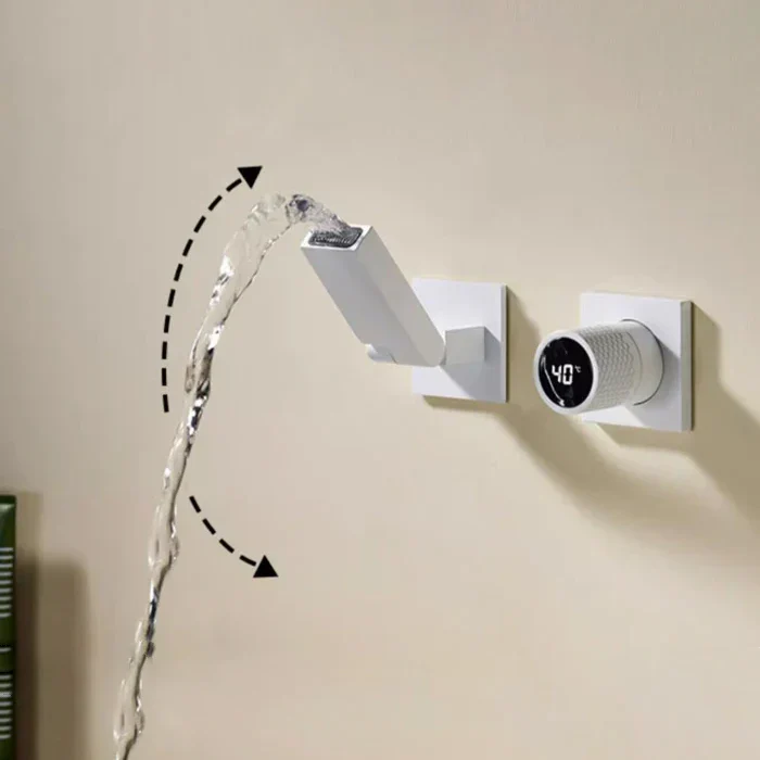 Robinet encastrable à led blanc