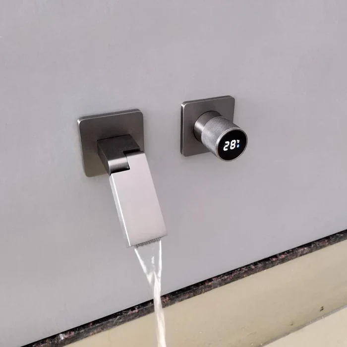 Robinet encastrable à led noir