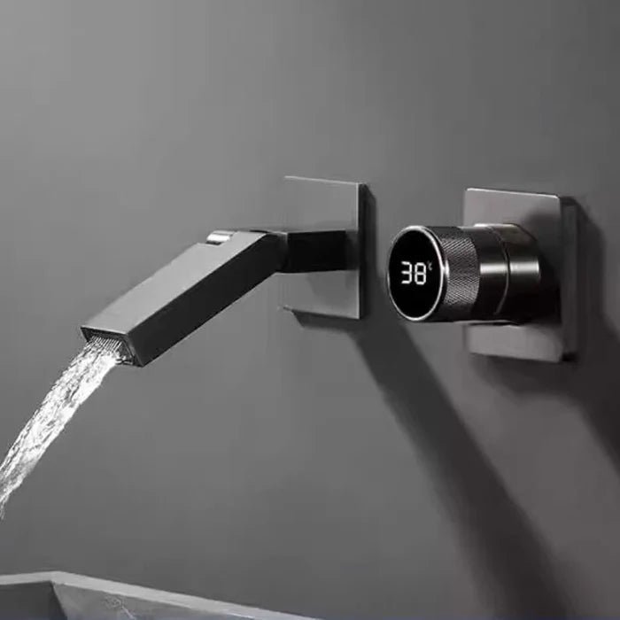 Robinet encastrable à led noir Argenté anthracite