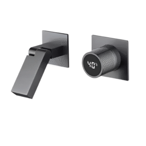 Robinet encastrable à led noir - VELOCIS Argenté anthracite