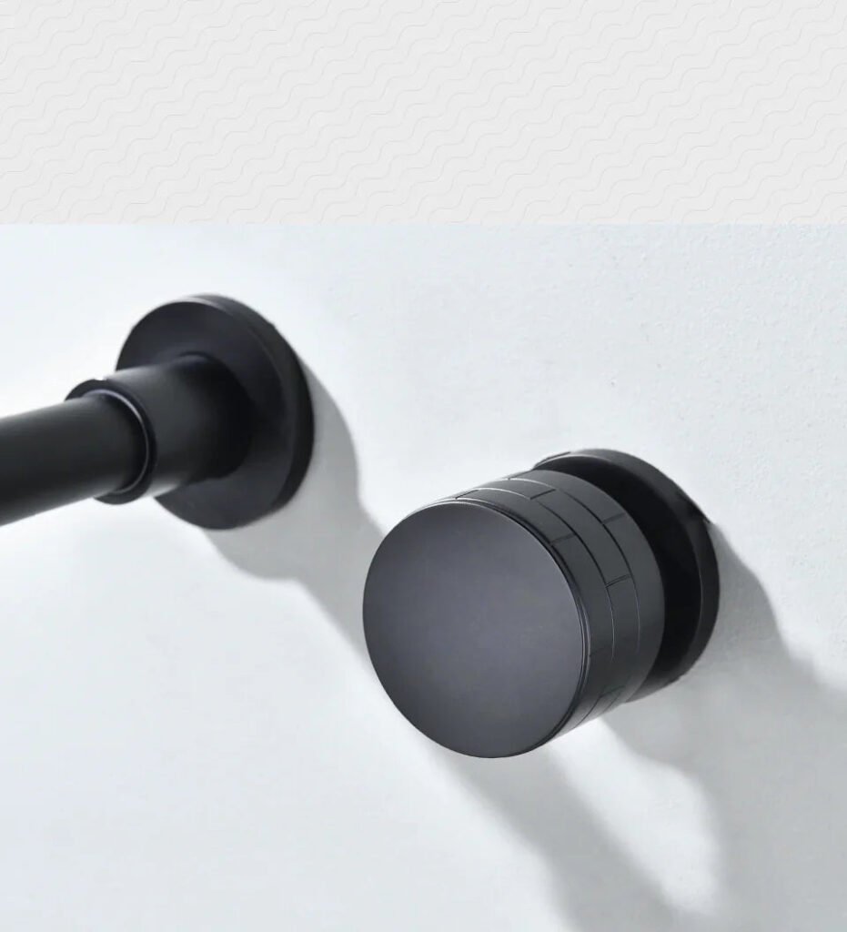 Robinet encastrable avec mitigeur noir