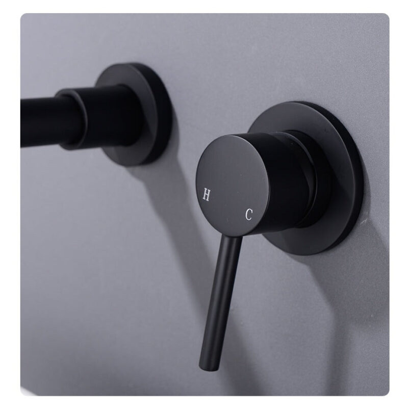 Robinet encastrable noir