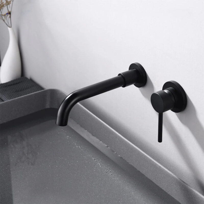 Robinet encastrable noir
