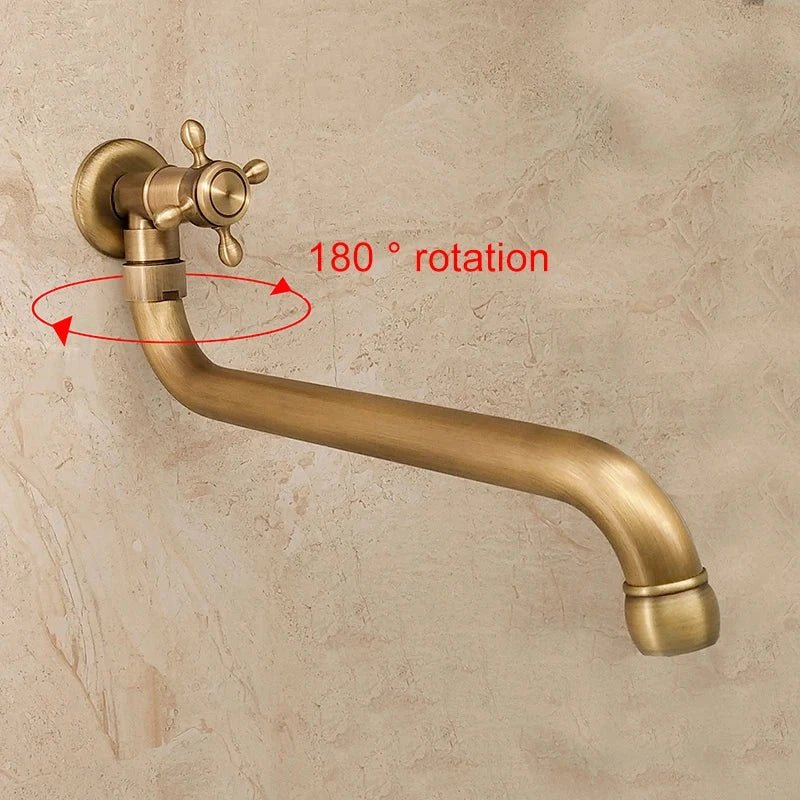 Robinet extérieur antique bec long