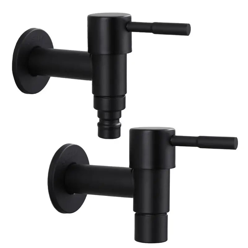 Robinet extérieur noir minimaliste
