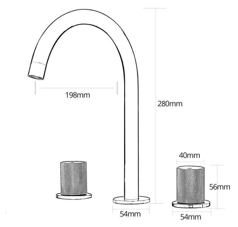 Robinet lavabo 2 trous