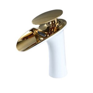 Robinet lavabo cascade chromée