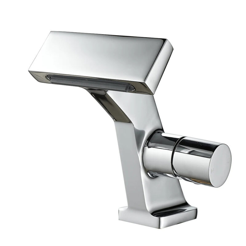 Robinet lave main cascade Chrome