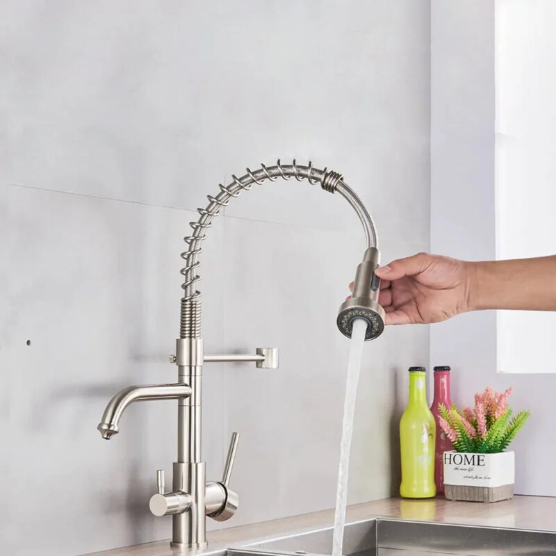 Robinet mitigeur avec douchette pour cuisine