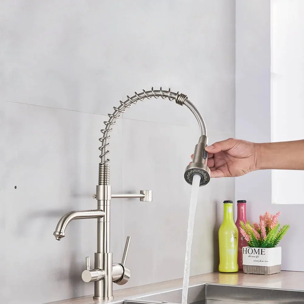 Robinet mitigeur avec douchette pour cuisine