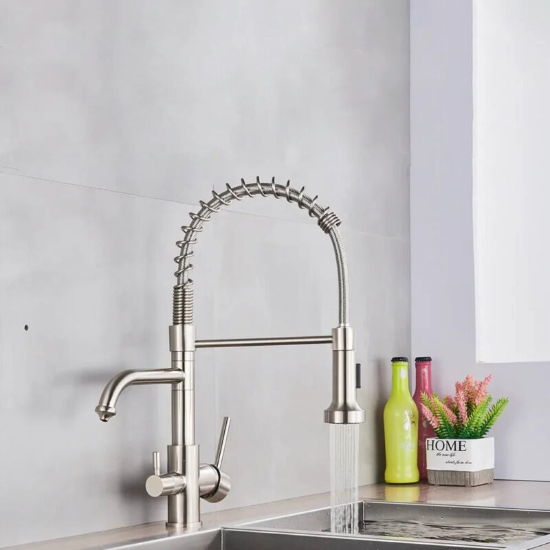 Robinet mitigeur avec douchette pour cuisine