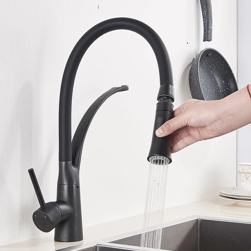 Robinet mitigeur cuisine noir