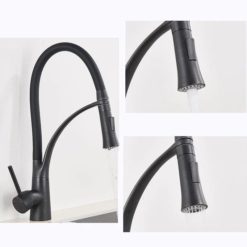 Robinet mitigeur cuisine noir