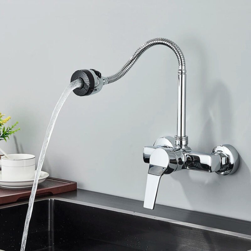 Robinet mural pour evier