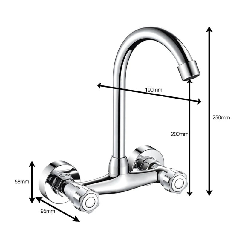 Robinet mural pour lave main