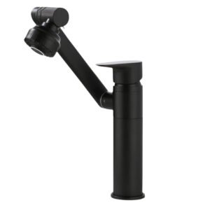 Robinet pivotant lavabo - DELPHIN Noir
