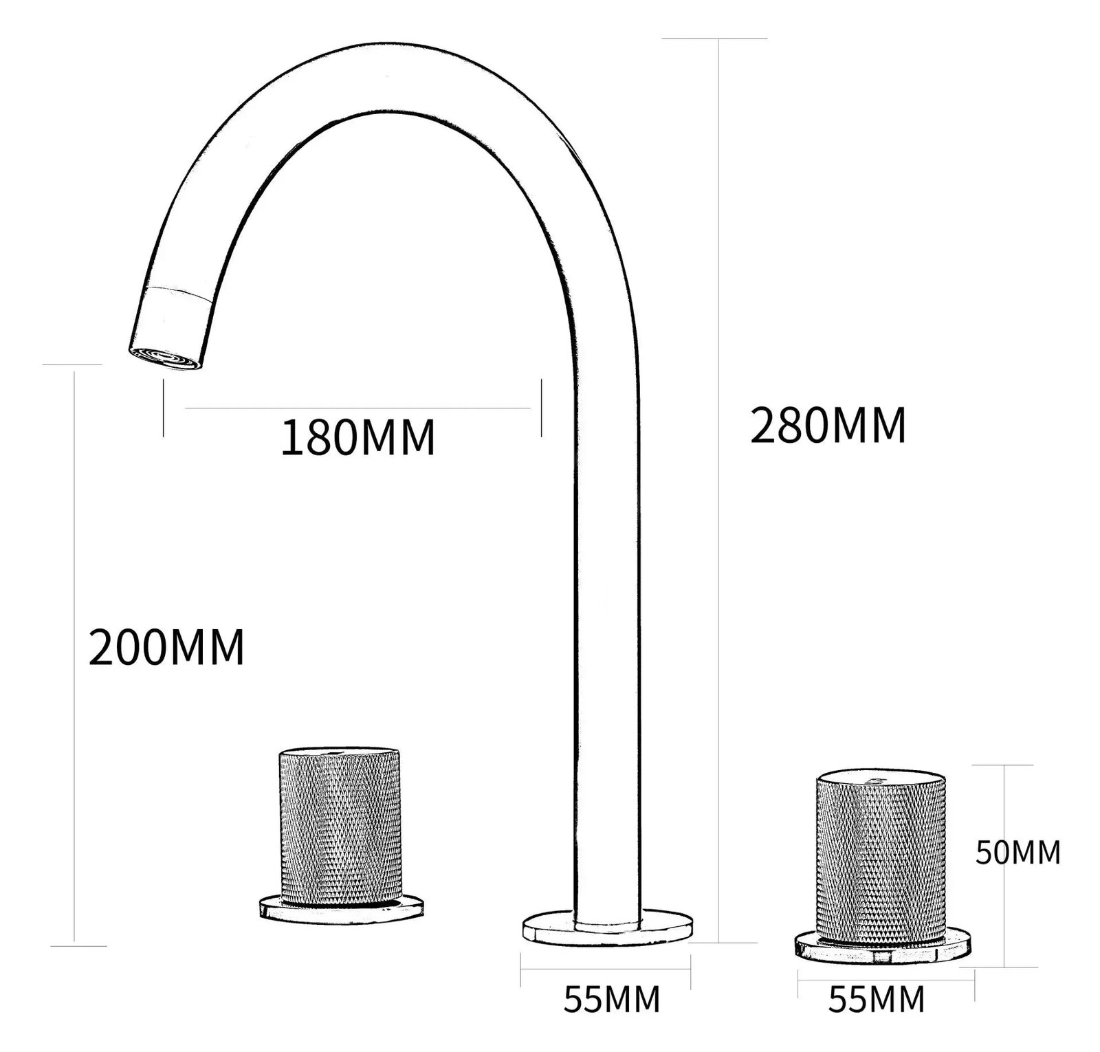 Robinet salle de bain 2 trous