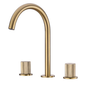 Robinet salle de bain 2 trous Or