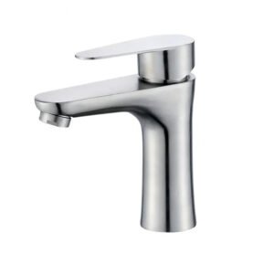 Robinet salle de bain argenté Argent
