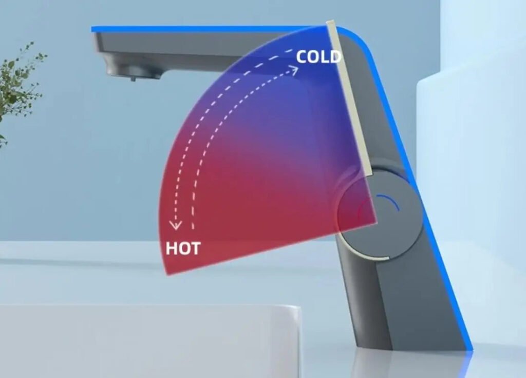 Robinet salle de bain avec led