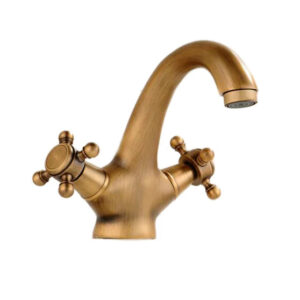 Robinet salle de bain bronze