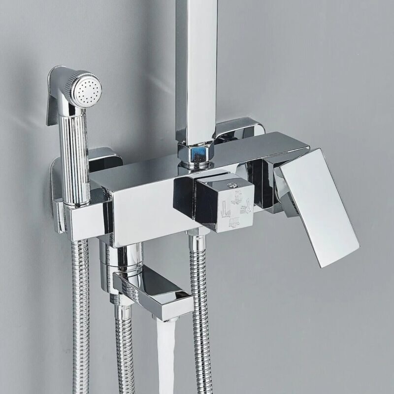 Robinet salle de bain chrome
