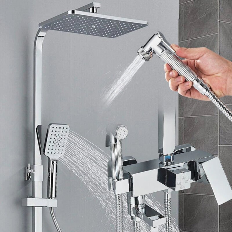 Robinet salle de bain chrome