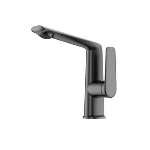 Robinet salle de bain couleur brossé Gris