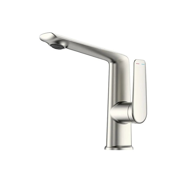 Robinet salle de bain couleur brossé Nickel